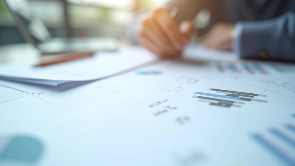 Diagramm mit Wirtschaftstrends, Statistiken und Datenvisualisierung